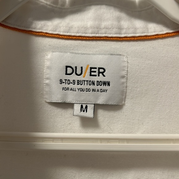 DU/ER Top Performance stretch white button down - Picture 2 of 4